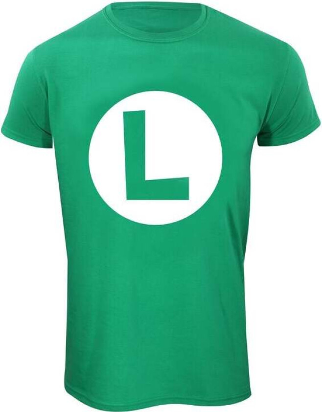 gaming T-skjorte - Luigi badge - S til XXL - Unisex - grønn
