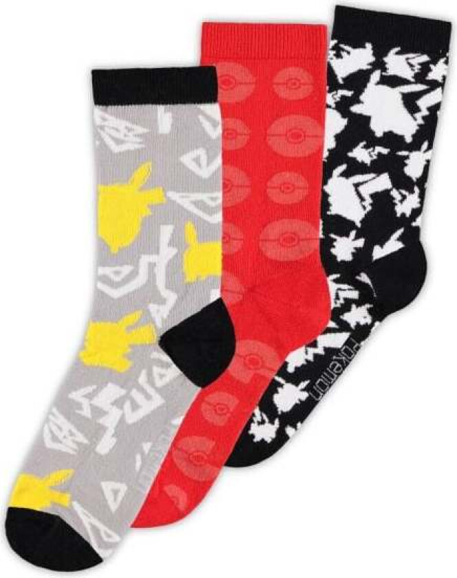 gaming Sokker - Crew - EU 39-42 - Unisex - flerfarget