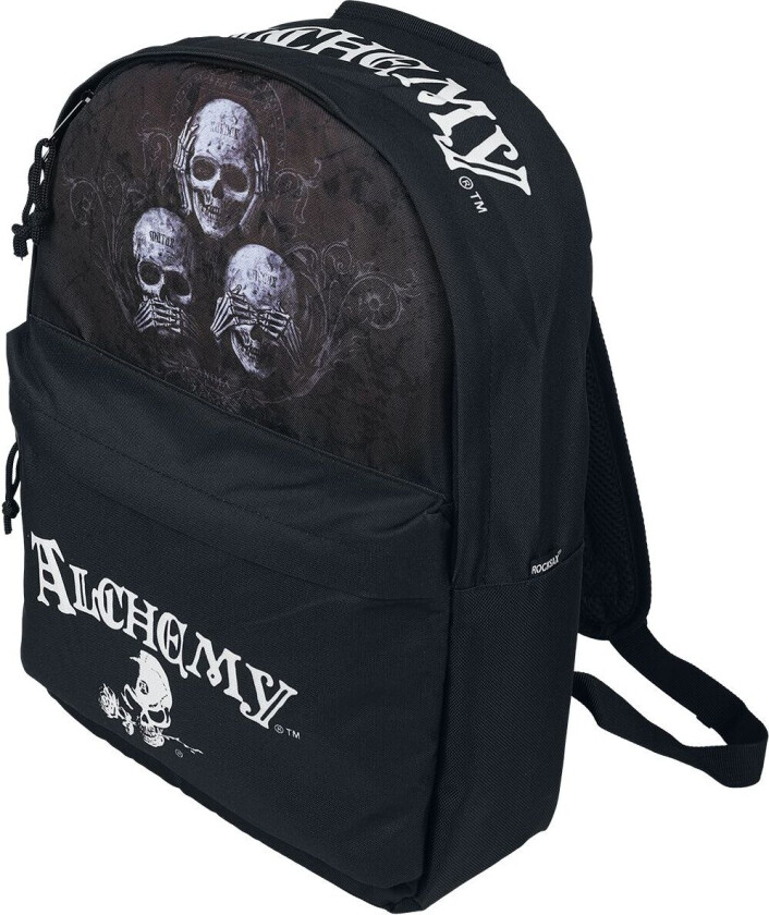 Goth Ryggsekk - Rocksax - No Evil - Unisex - svart
