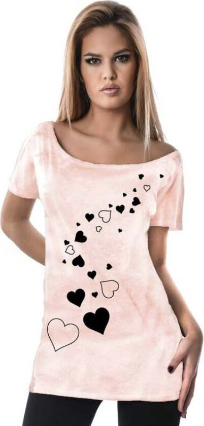 T-skjorte - S til XXL - Damer - rosa