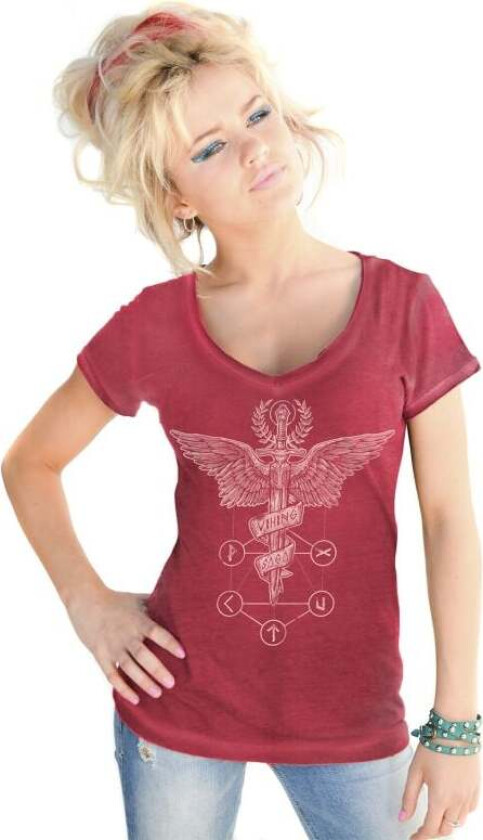 T-skjorte - S til XXL - Damer - rød