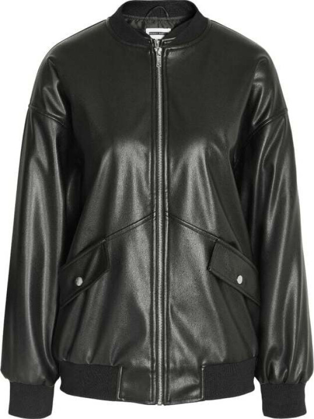 Bomber jakke - NMRONJA OVERSIZE PU BOMBER JACKET NOOS - XS til L - Damer - svart