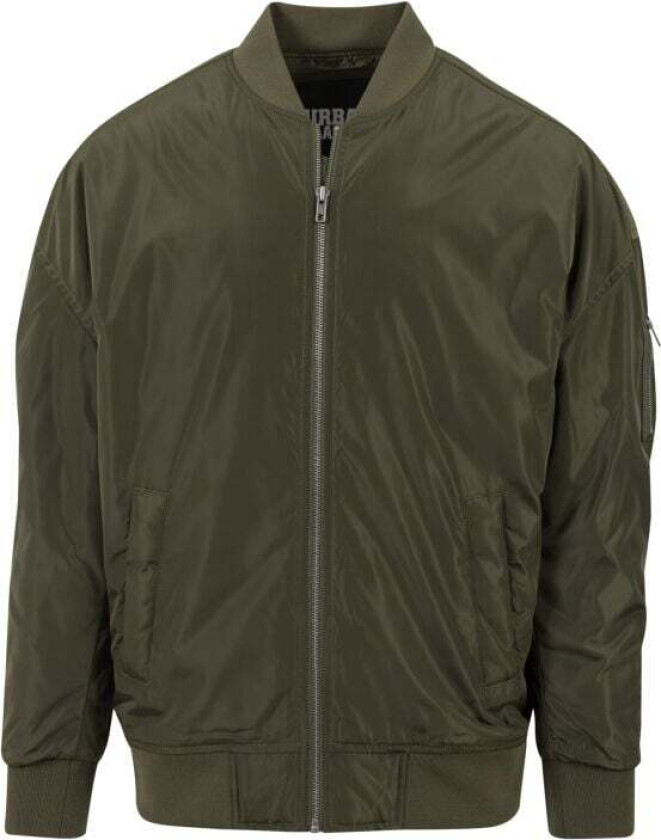 Bomber jakke - Lett Camo Bomberjakke - S til L - Herrer - olivengrønn