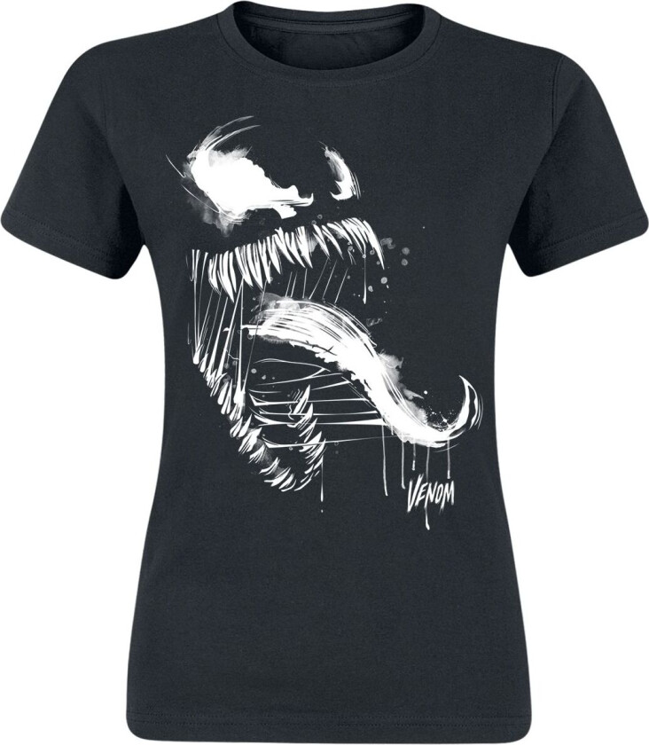 gaming T-skjorte - Marvel Games - 2 - Venom splatter - S til XXL - Damer - svart
