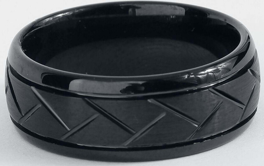 Ring - Fine Lines - Unisex - svart