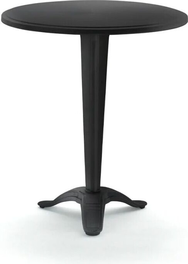 Calais kafébord Sort, svart stativ, liten fot