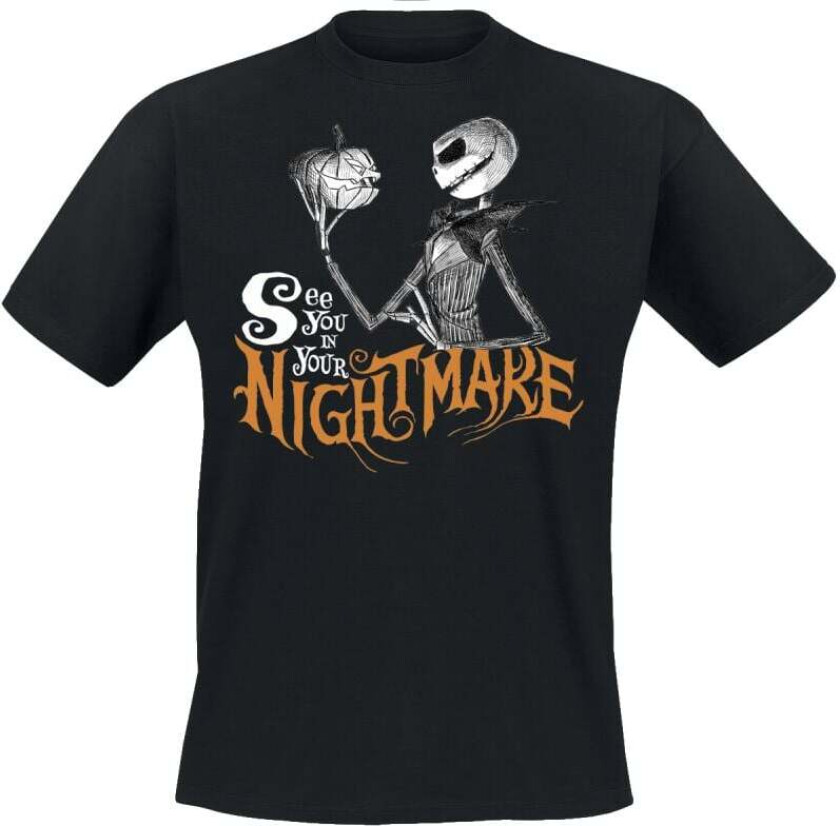 Disney T-skjorte - See you in your nightmare - S til 3XL - Herrer - svart