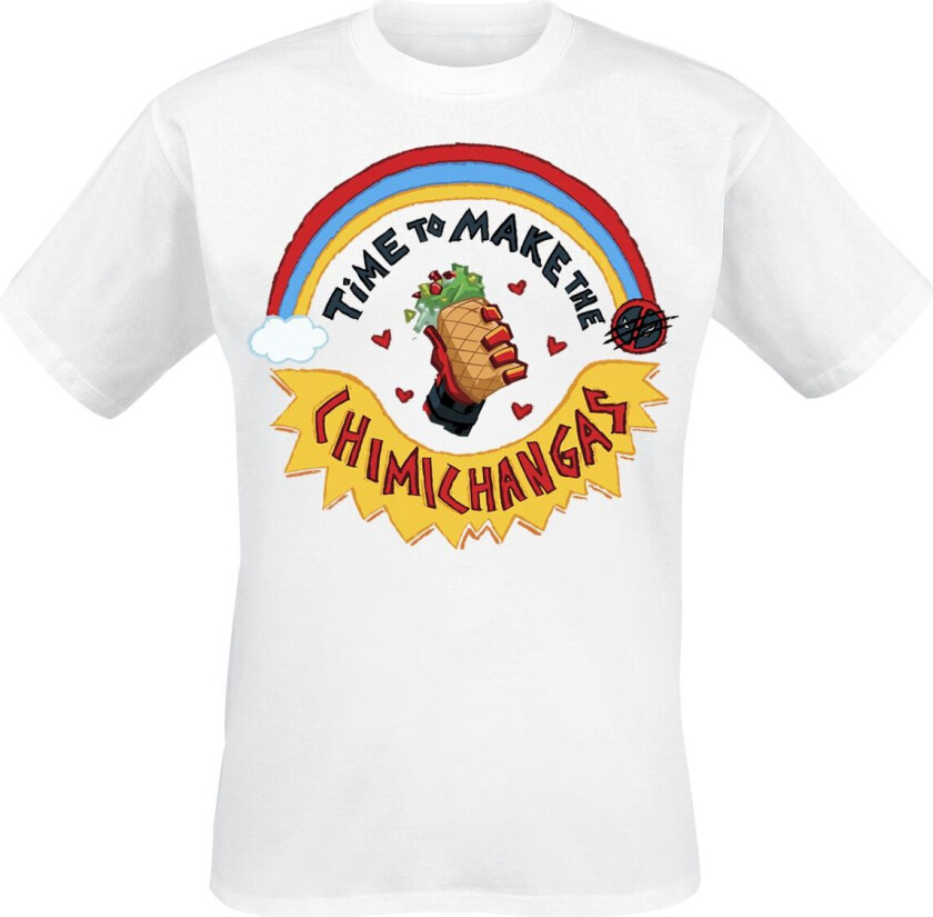 T-skjorte - Chimichangas - S til XXL - Herrer - hvit