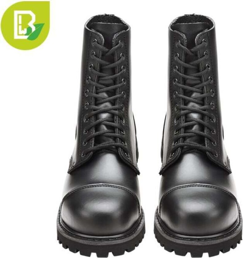 Boot - Vegantom 10 Snørehull Boots - EU38 til EU47 - Unisex - svart