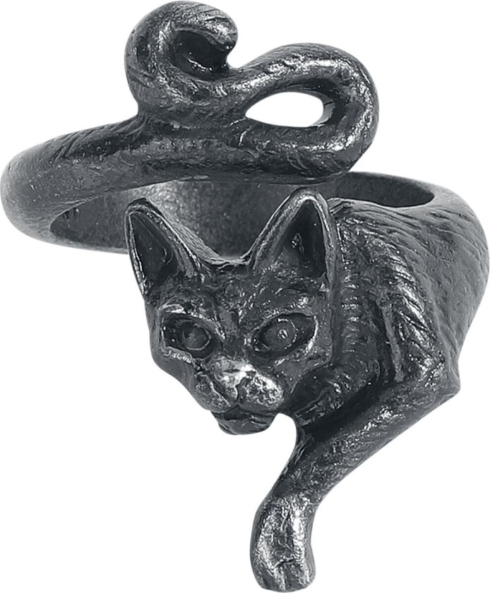 Goth Ring - Le Chat Noir Ring - Damer - svart