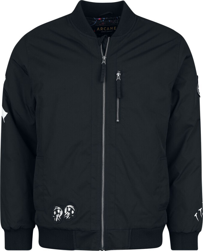 gaming Bomber jakke - Arcane - Jinx - S til XXL - Herrer - svart