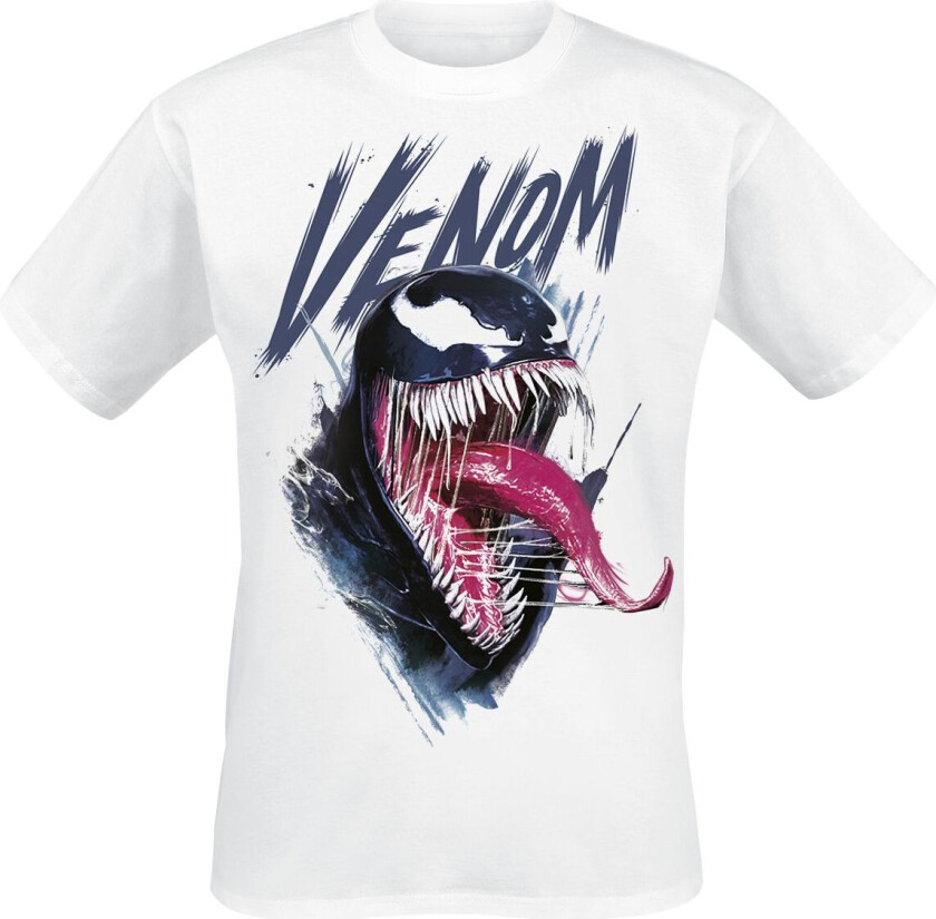 gaming T-skjorte - Marvel Games - 2 - Venom scratched - S til 5XL - Herrer - hvit