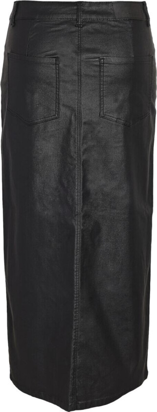 Middellangt skjørt - NMKath NW slit langt skjørt coated BL NOOS - XS til L - Damer - svart