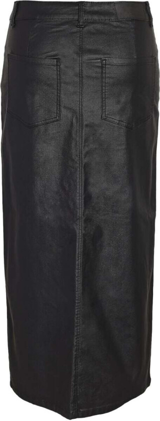 Middellangt skjørt - NMKath NW slit langt skjørt coated BL NOOS - XS til L - Damer - svart