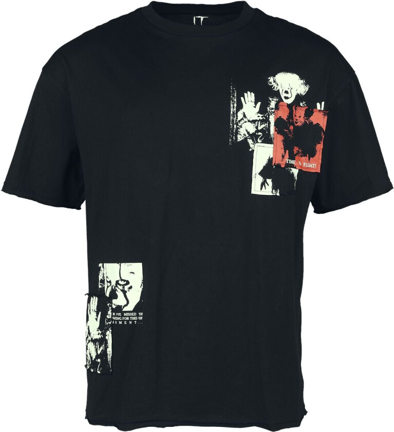 T-skjorte - It Chapter 2 - Time to Float - S til XXL - Herrer - svart