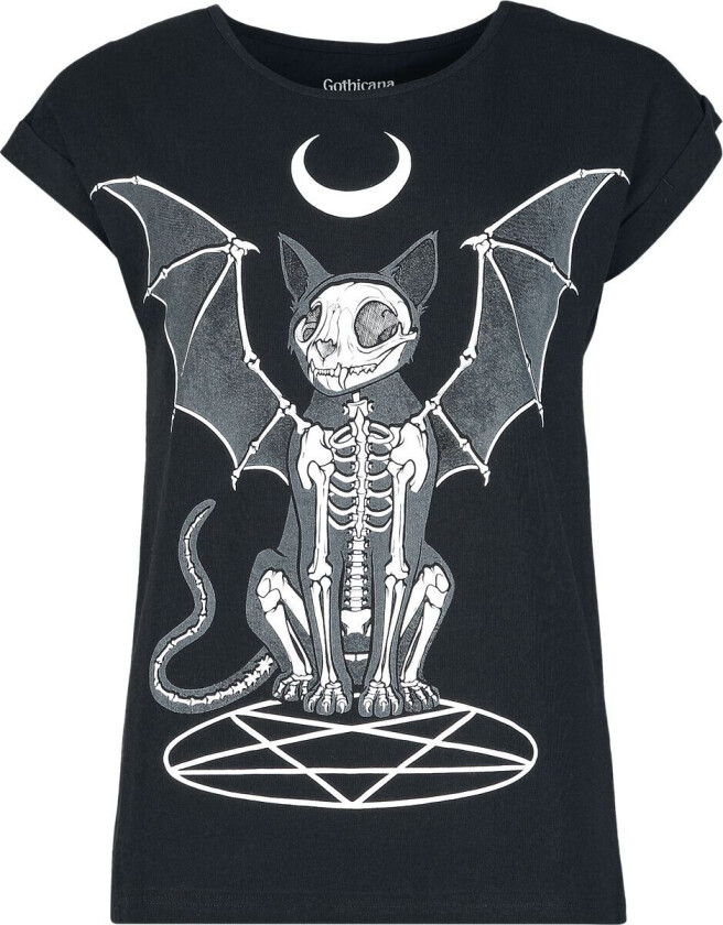 Goth T-skjorte - Glow In The Dark T-skjorte - S til XXL - Damer - svart