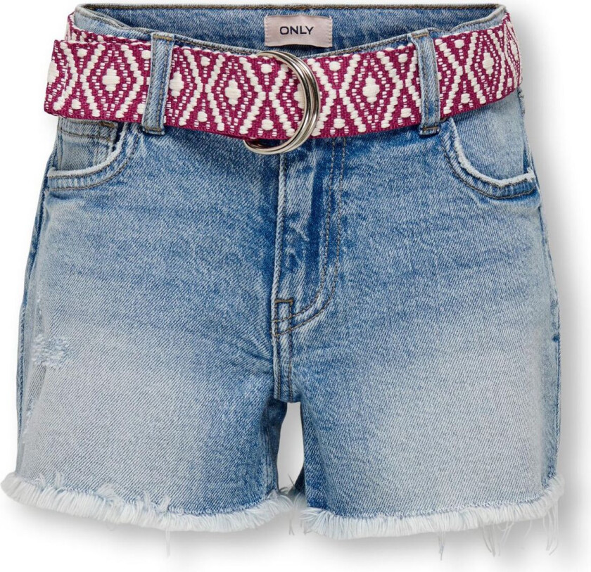 Shorts - Baby- & barneklær - Kogrobyn belt vintage DNM short - jenter - lyseblå