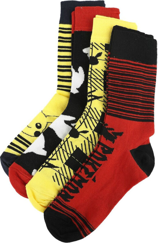 gaming Sokker - Pikachu - EU 36-41 - Unisex - flerfarget