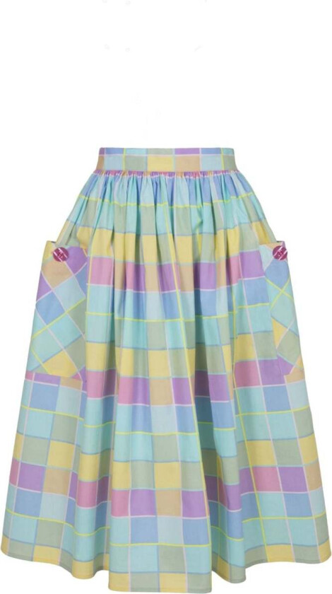 Hell Bunny Middellangt skjørt - Skye Skirt - XS til L - Damer - flerfarget