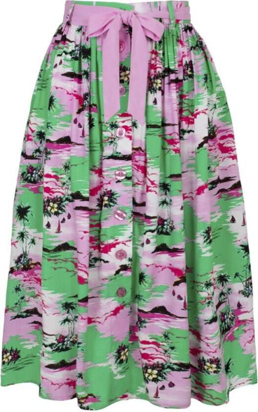 Hell Bunny Middellangt skjørt - Kai Skirt - XS til XL - Damer - flerfarget