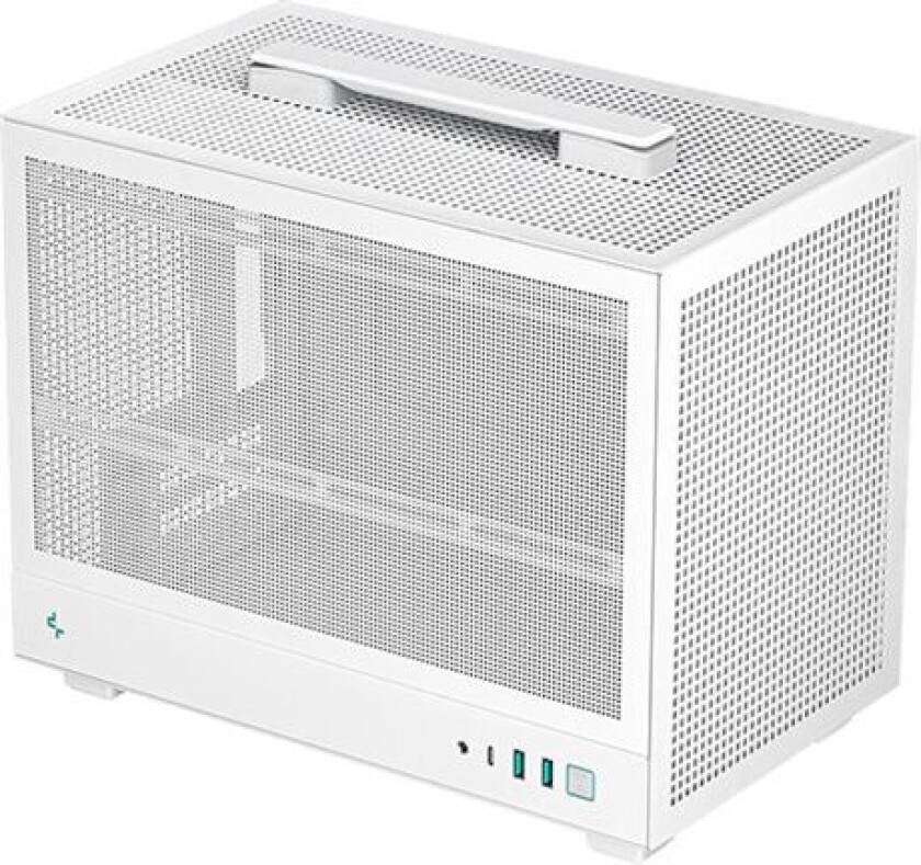 Deepcool Ch160 Mesh Wh - Mini-Itx - Ingen Strømforsyning (Atx / Ps/2 / Sfx / Sfx-L) - Hvit - Usb/Lyd