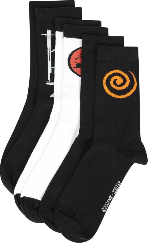 Anime Sokker - Shippuden - EU39-42 til EU 43-46 - Unisex - flerfarget