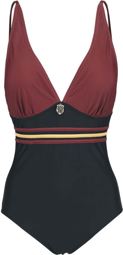 Badedrakt - Gryffindor - S til XL - Damer - svart-bordeaux