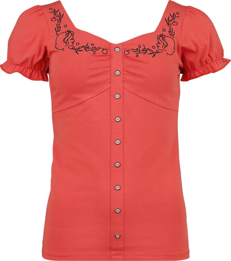 Disney T-skjorte - Disney Princess - Picnic Collection - Snow White - S til XXL - Damer - rød