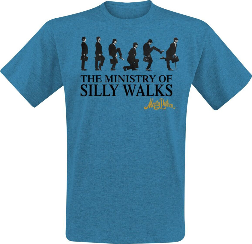 T-skjorte - Ministry of Silly Walks - S til 3XL - Herrer - flerfarget