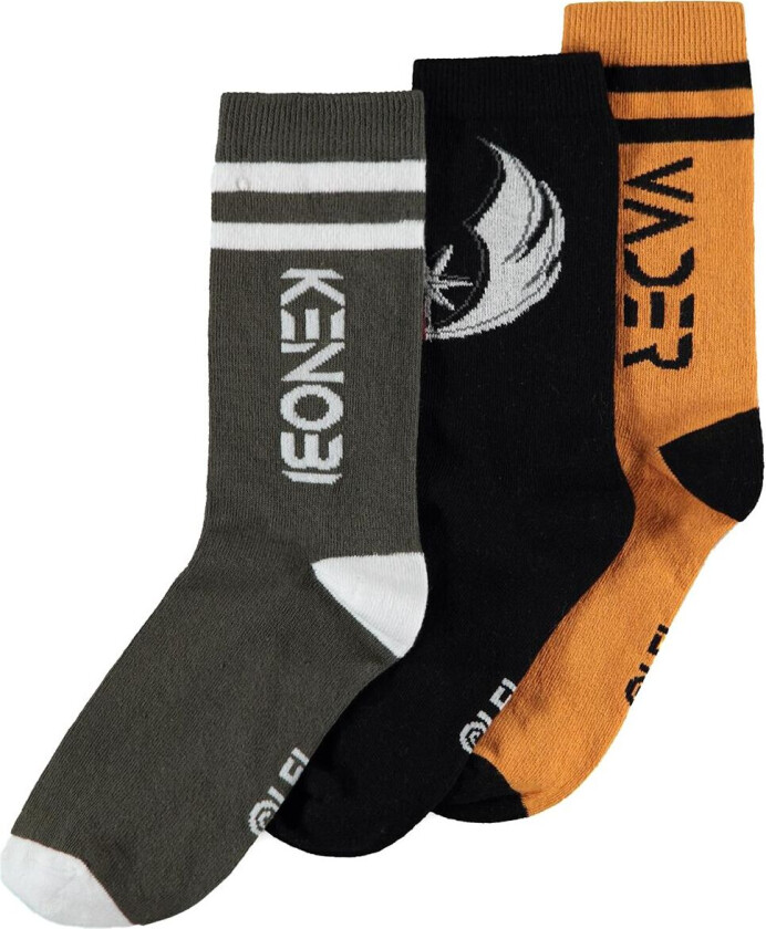 Disney Sokker - Obi-Wan - Kenobi - Logo - EU39-42 til EU 43-46 - Unisex - flerfarget