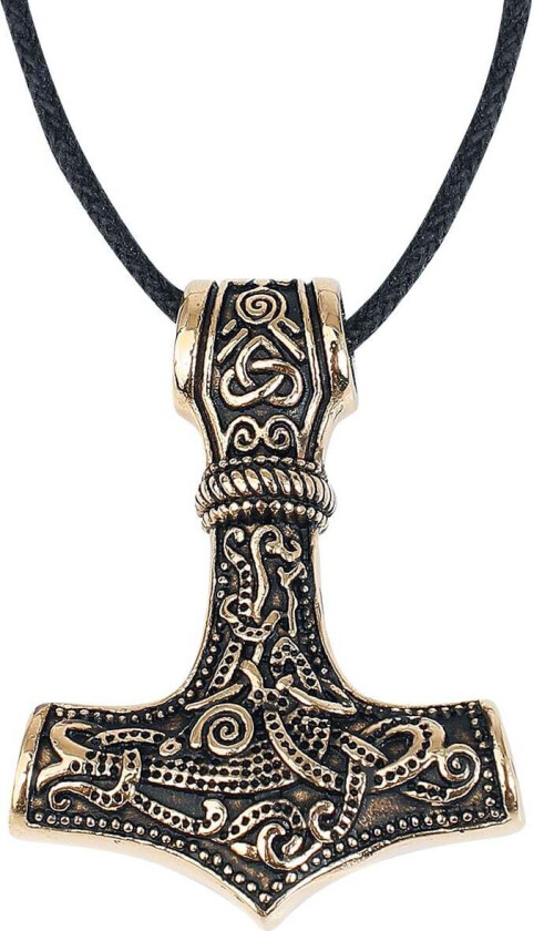 Halskjede - Golden Thor’s hammer - Unisex - gullfarget
