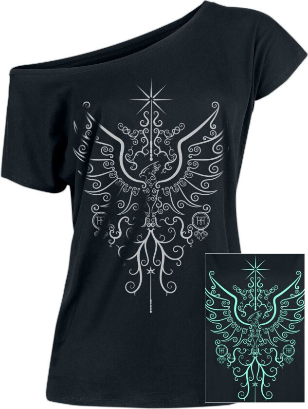 T-skjorte - Phoenix - S til 5XL - Damer - svart