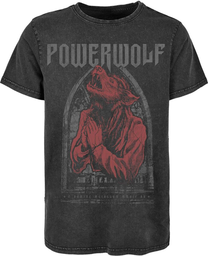 T-skjorte - Lupus Dei Vintage - S til 3XL - Herrer - svart