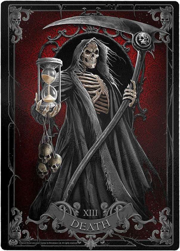 Goth Skjærebrett - Death Tarot - Unisex - flerfarget
