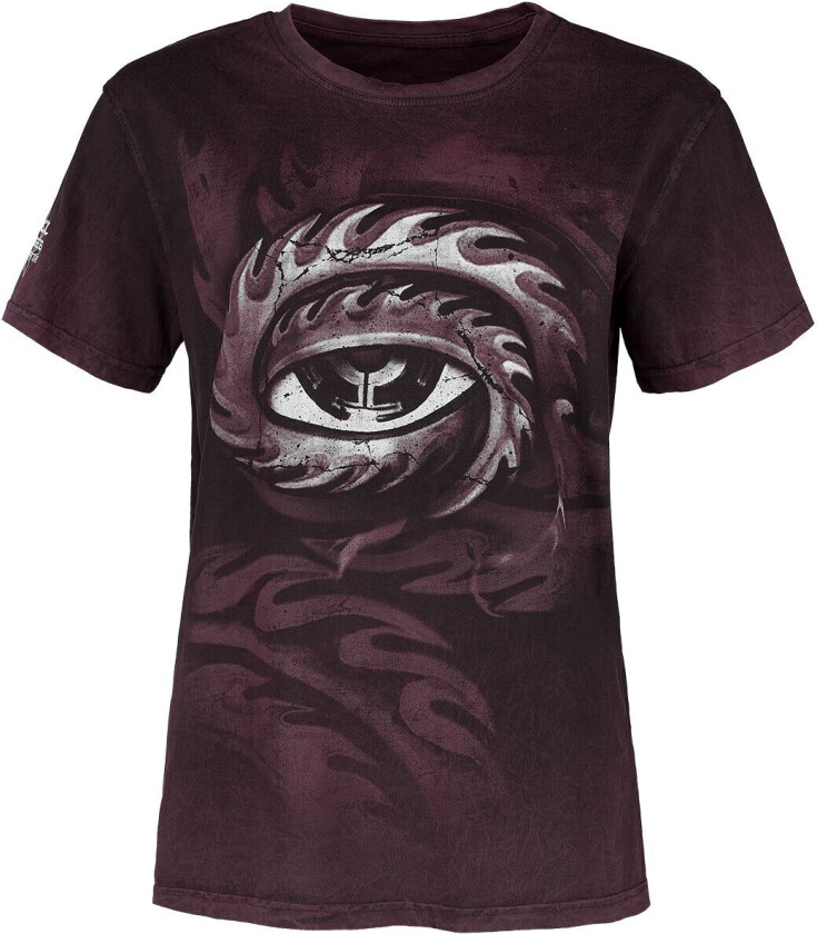 T-skjorte - Eye - S til XXL - Damer - mørkerød