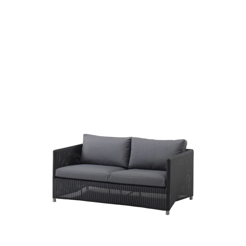 Diamond sofa 2-seter weave Cane-Line Natté graphite
