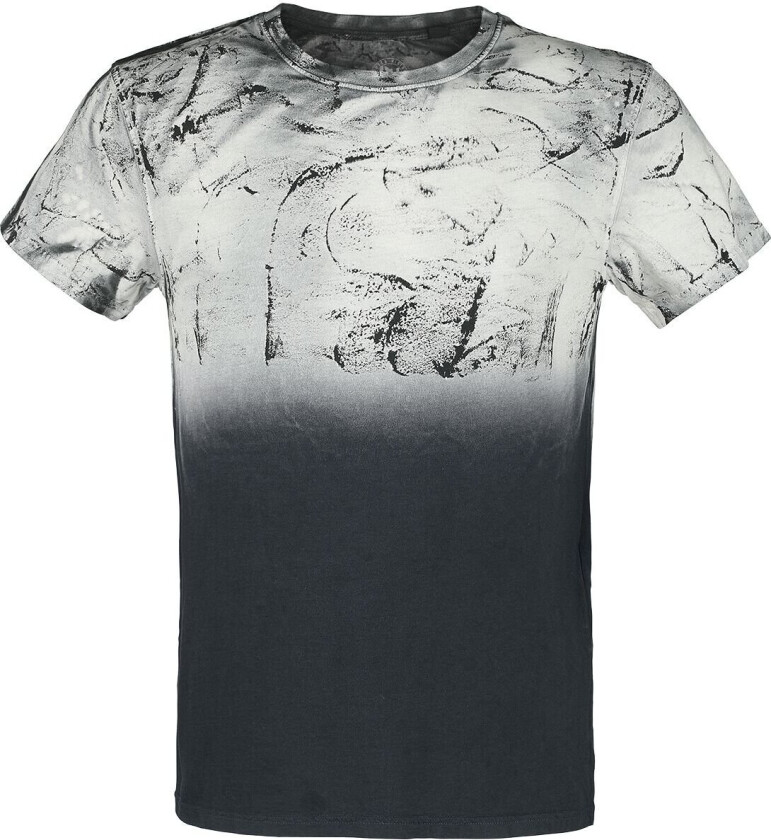 T-skjorte - Man's T-Skjorte Spatolato - S til 3XL - Herrer - svart-grå