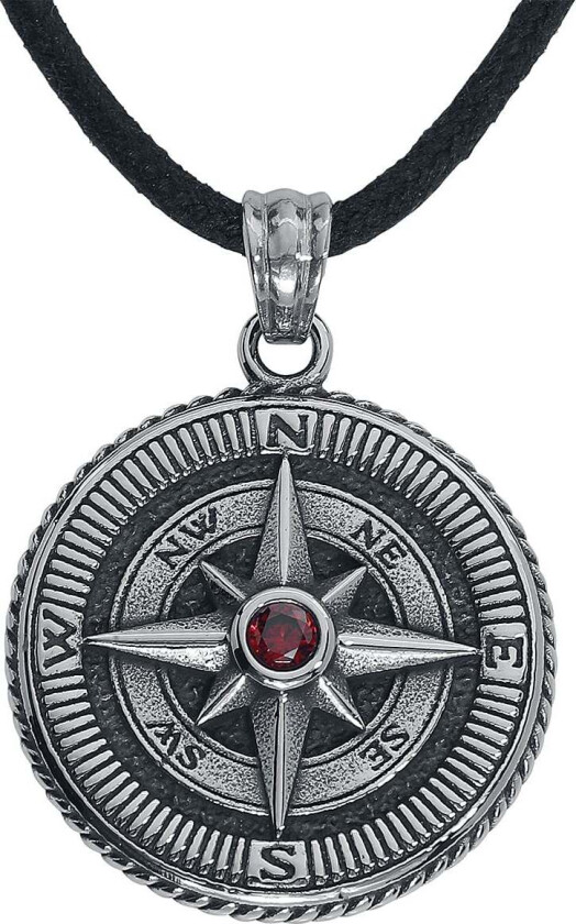 Halskjede - Kompass - Unisex - sølvfarget