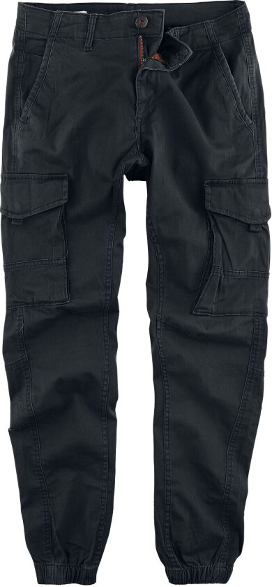 Jack & Jones Cargo-bukser - JJIPAUL JJFLAKE AKM - W28L30 til W36L34 - Herrer - svart