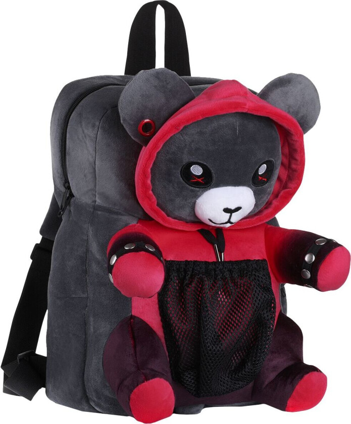 Enhjørning Ryggsekk - Ember the Punk Teddy - Unisex - svart-lilla