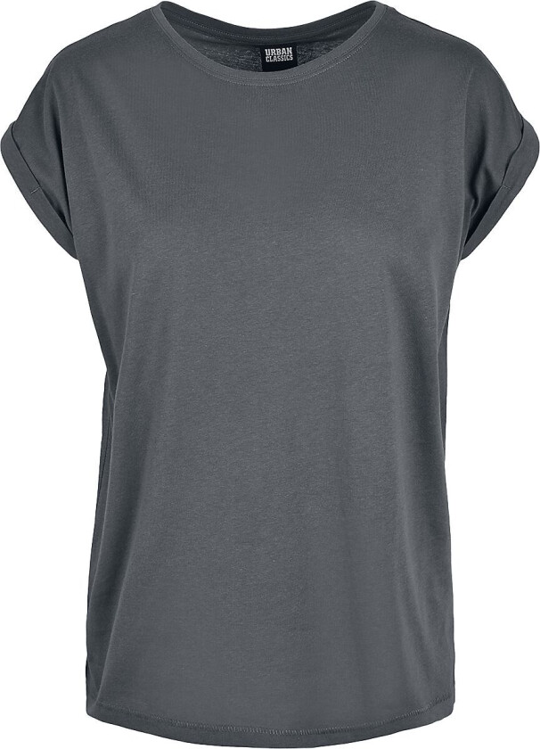 T-skjorte - Ladies Extended Shoulder Tee - M til XL - Damer - koksgrå