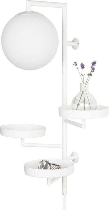 Astoria vegglampe hvit