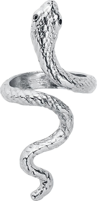 Goth Ring - Slange - Damer - sølvfarget