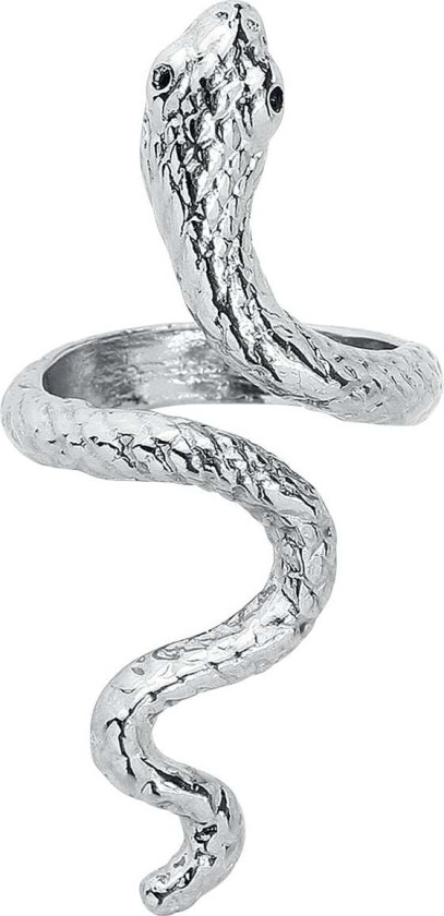 Goth Ring - Slange - Damer - sølvfarget
