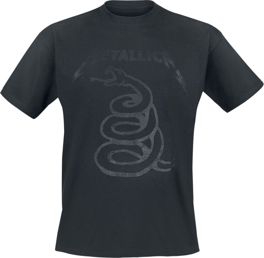Metallica T-skjorte - Black Snake - S til 5XL - Herrer - svart