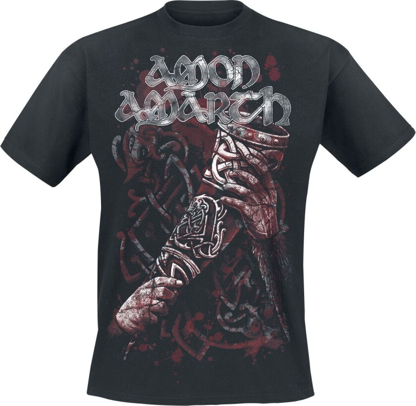 T-skjorte - Raise Your Horns - S til 5XL - Herrer - svart