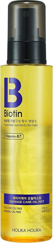 Biotin Damage Care Oil Mist,   Hårolje