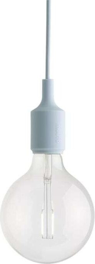 E27 pendel Lyseblå