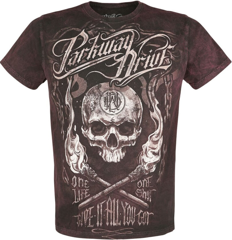 T-skjorte - Flame Alive - S til 4XL - Herrer - rustfarget