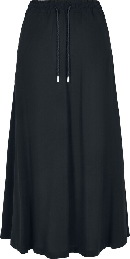 kort skjørt - Viscose Midi Skjørt - XS til 4XL - Damer - svart